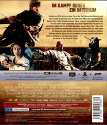 "IM KAMPF GEGEN EIN IMPERIUM. Arabien vor 1500 Jahren: In einer Zeit, in der die Stämme der Halbinsel..." 

Oben kämpferische Person, unten zwei weitere Personen in verschiedenen Szenen. Logo: 4K Ultra HD.