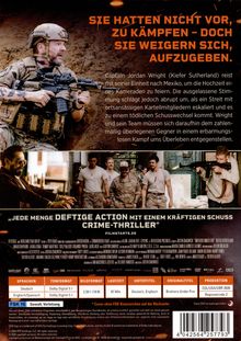 Ein Soldat mit Gewehr in Schutzkleidung. Text: "Sie hatten nicht vor, zu kämpfen - doch sie weigern sich, aufzugeben".