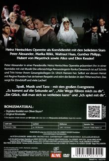 Heinz Hentschkes Operette mit Stars wie Peter Alexander und Marika Rökk. Enthält Spaß, Musik und Bonusmaterial. Szenenbild oben.