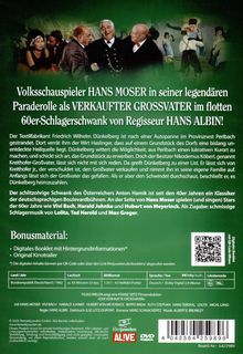 "Volksschauspieler HANS MOSER in seiner legendären Paraderolle als VERKAUFTER GROSSVATER im flotten 60er-Schlagerschwank."