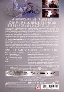Zitat: „Beeindruckend, wie stilvoll (...)“; Beschreibung eines Krimis in Tromsø mit Stellan Skarsgård. Extras wie Audiokommentare.