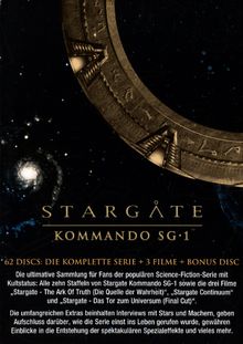 Stargate Kommando SG1 Season 1-10, 62 DVDs