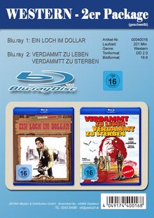 Ein Loch im Dollar / Verdammt zu leben - Verdammt zu sterben (Blu-ray), 2 Blu-ray Discs