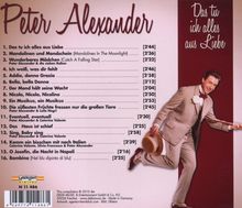 Peter Alexander: Das tu ich alles aus Liebe, CD