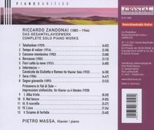 Riccardo Zandonai (1883-1944): Das gesamte Klavierwerk, CD