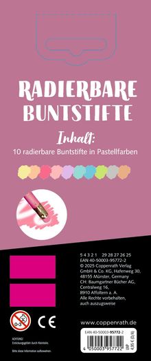 Radierbare Buntstifte Pastell, Diverse