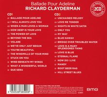 Richard Clayderman: Ballade Pour Adeline (The Masters Collection), 2 CDs