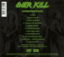 Overkill: Horrorscope, CD