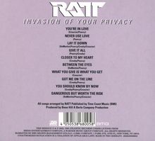 Ratt: Invasion Of Your Privacy, CD