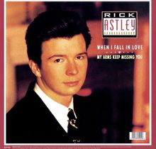 Rick Astley: Love This Christmas / When I Fall in Love (Red Vinyl), Single 12"