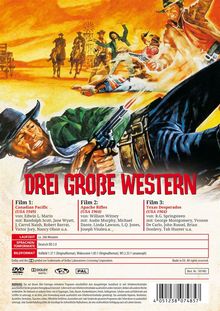 Drei grosse Western, DVD