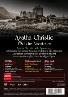 Agatha Christie - Tödliche Abenteuer, 2 DVDs