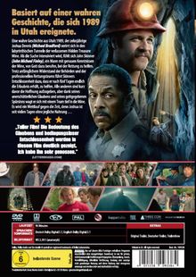"Basierend auf einer wahren Geschichte, die sich 1989 in Utah ereignete." Zwei Männer mit ernsten Gesichtern, einer trägt einen Helm.
