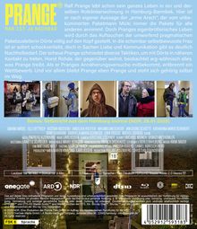 "PRANGE MAN IST JA NACHBAR" steht oben. Text beschreibt Ralf Pranges Leben und Treffen mit Dörte. Darunter sind Filmszenen zu sehen.