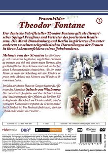 Theodor Fontane - Frauenbilder Vol. 2: Melanie van der Straaten / Schach von Wuthenow, DVD