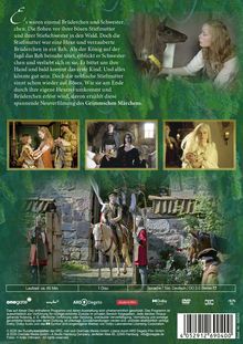 "Es waren einmal Brüderchen und Schwesterchen..." Ein Märchen-Text, Szenenbilder mit Figuren in mittelalterlicher Kleidung.