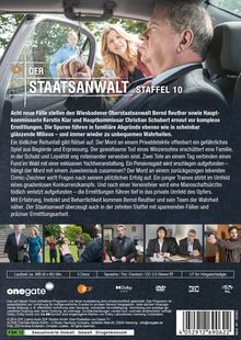 "DER STAATSANWALT STAFFEL 10. Acht neue Fälle stellen Bernd Reuther und sein Team vor Herausforderungen. FSK 12: Sexualisierte Gewalt, Gewalt, Drogenkonsum."