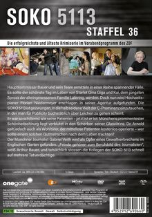 **SOKO 5113 STAFFEL 36**  
Die erfolgreichste und älteste Krimiserie im Vorabendprogramm des ZDF.  
FSK 12 Sexualisierte Gewalt, Gewalt, Selbstschädigung.