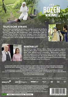 "Teuflische Strafe" und "Rebenblut" sind Krimifolgen. Bild: Ermittlerin im Schutzanzug bei einem Weinberg, weitere Figuren.