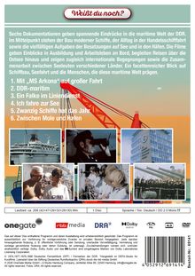 Titel: "Weißt du noch?" Texte: Sechs Dokumentationen zur maritimen Welt der DDR. Liste: 1.–6. Bilder: Schiffe, Menschen, Gebäude.