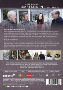 "Unter anderen Umständen". Fall 19: Verschwinden von Jimmy Russ. Fall 20: Jana Winter und Arne Brauner im Einsatz. Darsteller: Natalia Wörner, Martin Brambach, Lisa Werlinder. FSK 12.