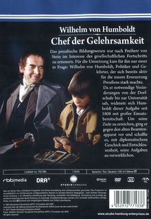 Wilhelm von Humboldt - Chef der Gelehrsamkeit, DVD