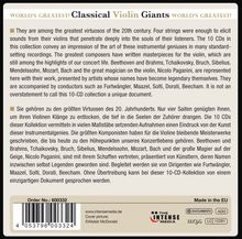 Classical Violin Giants, 10 CDs