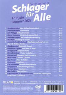 Schlager für Alle: Frühjahr/Sommer 2022, DVD