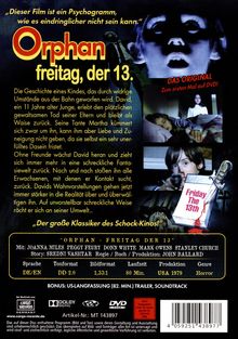 Orphan - Freitag der 13., DVD