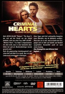 Criminal Hearts, DVD