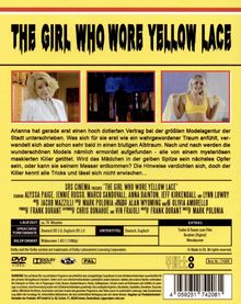 "The Girl Who Wore Yellow Lace". Arianna unterschreibt Modelvertrag, wird Albtraum. Mysteriöser Killer tötet Models.