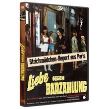 "Strichmädchen-Report aus Paris", "Liebe gegen Barzahlung", DVD-Hülle mit Frauen vor einem Hotel in einer nächtlichen Szene.