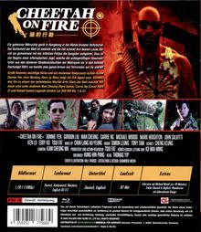 „CHEETAH ON FIRE“ ist der Titel. Action-Szenen mit Personen in dramatischen Posen. Infos zu Format, Sprache und Laufzeit.