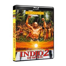 Text: "INDIO 2 DIE REVOLTE"; "MARVELOUS MARVIN HAGLER ...der Mann mit der Donnerfaust". Cover: Muskelbepackter Mann mit Machete vor Indigenen.