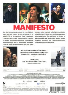 Manifesto (OmU), DVD