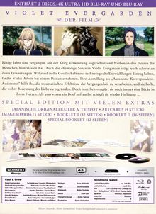 Violet Evergarden: Der Film (Limited Special Edition) (Ultra HD Blu-ray &amp; Blu-ray), 1 Ultra HD Blu-ray und 1 Blu-ray Disc