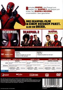 Deadpool 3-Movie-Collection, 3 DVDs