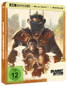 Planet der Affen: New Kingdom (Ultra HD Blu-ray &amp; Blu-ray im Steelbook), 1 Ultra HD Blu-ray und 1 Blu-ray Disc