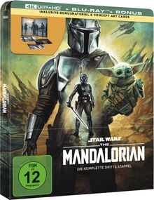 The Mandalorian Staffel 3 (Ultra HD Blu-ray &amp; Blu-ray im Steelbook), 2 Ultra HD Blu-rays und 2 Blu-ray Discs