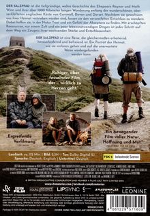 "DER SALZPFAD ist die tiefgründige, wahre Geschichte des Ehepaars Raynor und Moth Winn." Zwei Wanderer auf einem Hügelweg.