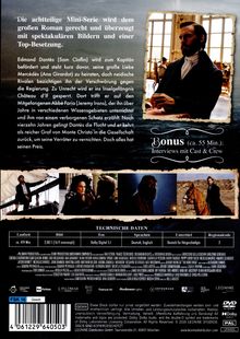 Texte: "Bonus (ca. 55 Min.): Interviews mit Cast & Crew", "Die achtteilige Mini-Serie...". Bild einer historischen Figur am Fenster. Darunter Szenen mit einer Frau, einem Mann mit Bart und einem Reiter. Technische Daten zur DVD. FSK 16 Logo.