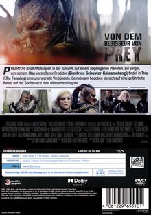 "Predator: Badlands", Zukunft, entlegener Planet, junger Predator, verbündet mit Thia. DVD, 103 Min., FSK 16, Dolby Audio.