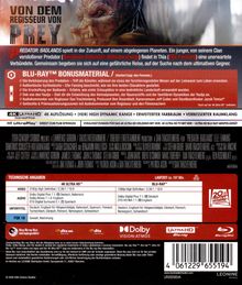 "PREY: Predator: Badlands", Bonusmaterial über Filmprozesse, technische Details zur Blu-ray, FSK 16. Oben ist ein Gesicht.