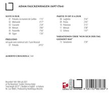 Adam Falckenhagen (1697-1754): Lautenwerke, CD