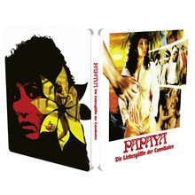 "Papaya: Die Liebesgöttin der Cannibalen" steht auf der Seite und vorn. Das Bild zeigt eine Frau und tropische Kulissen.