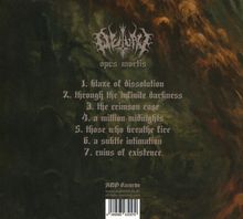Logo und Trackliste: "Blaze of Dissolution", "Through the Infinite Darkness", "The Crimson Rose", "A Million Midnights".