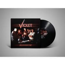 "Violet" und "Silhouettes" stehen in kräftigen Buchstaben. Eine Gruppe von Personen in dramatischer Beleuchtung.