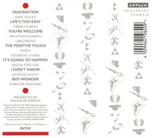 Titel: FASCINATION, Lieder: JULIE OCEAN, LIFE'S TOO EASY. Produzent: ROGER BECHIRIAN. Abstrakte graue Symbole als Muster.