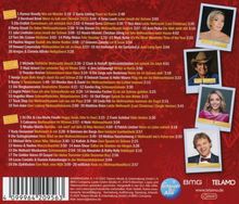 CD1, CD2 und CD3 mit je 20 Liedern. Fotos von vier Personen auf der rechten Seite: Tanja Lasch, Tom Astor, Paulina Wagner, Rudy Giovannini.