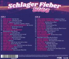 Schlager Fieber 2026. CD 1: 20 Titel, z. B. Ross Antony - Nah Neh Nah. CD 2: 20 Titel, z. B. Anna-Carina Woitschack - Luftballons im Bauch.